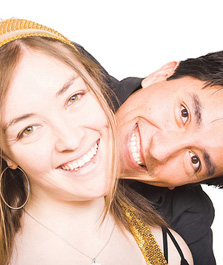 smiling young couple